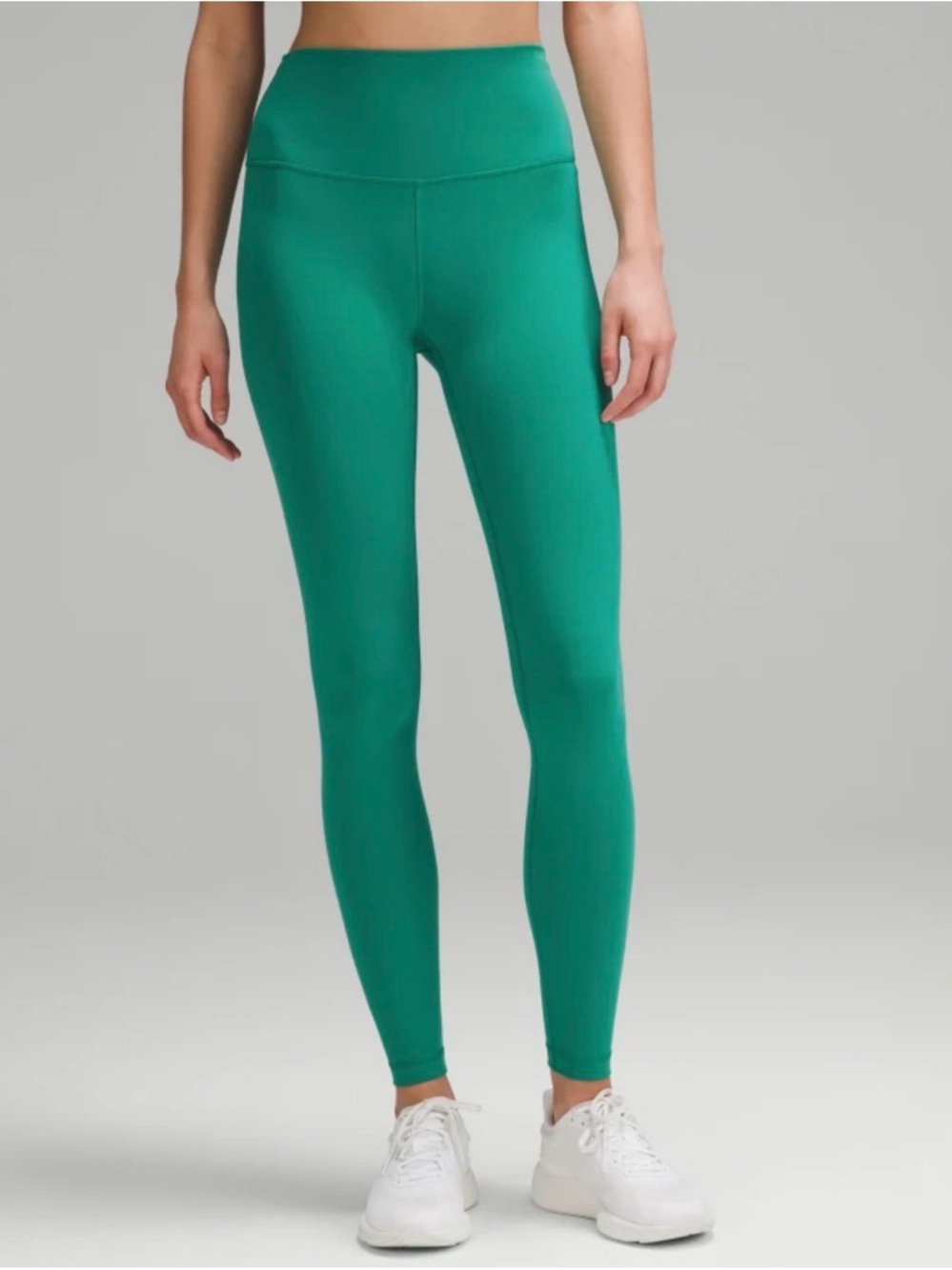 Lululemon Wunder Train High-Rise Tight 25” • Sz 4 • Cascadia Green